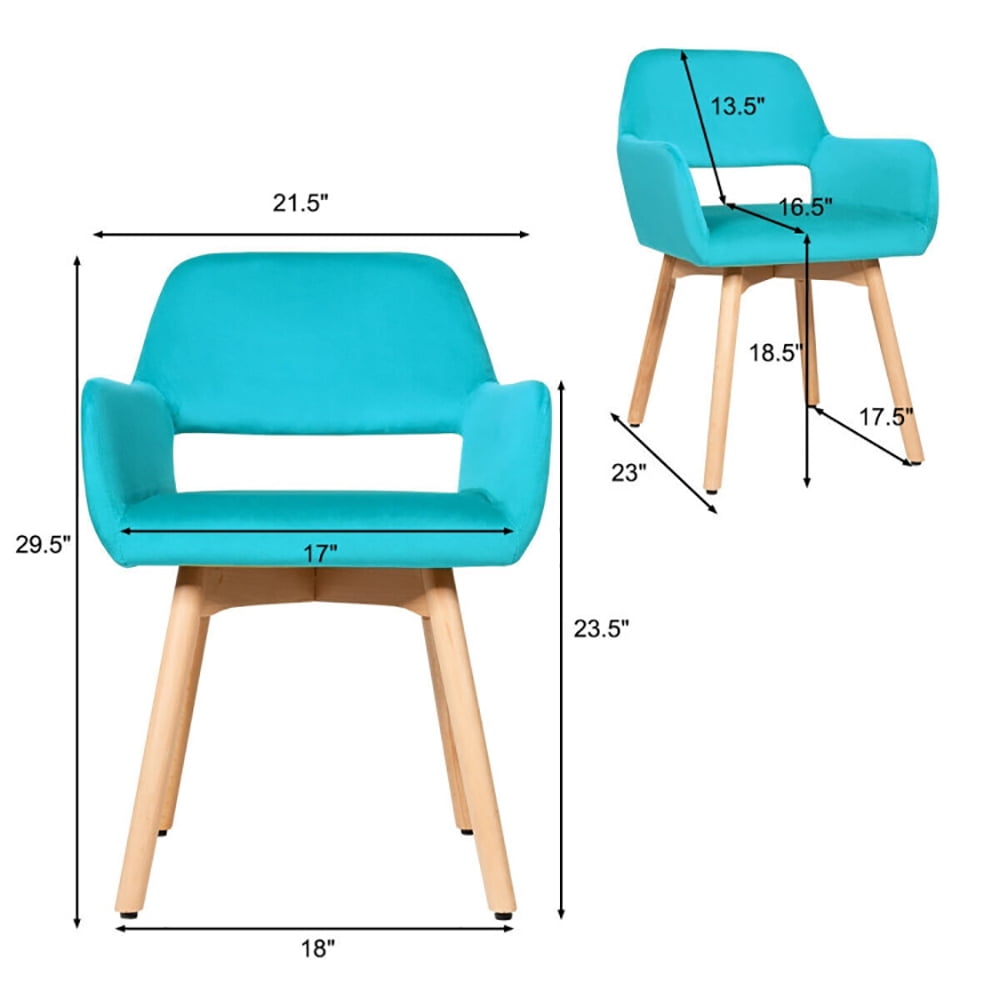 Finihen Accent Chairs, Set of 2 Modern Accent Armchairs, Modern Upholstered Living Room Chair, for Bedroom, Office, Cafe, Blue Finihen Accent Chairs, Set of 2 Modern Accent Armchairs, Modern Upholstered Living Room Chair, for Bedroom, Office, Cafe, Blue