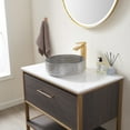 thumbnail image 5 of Vinnova Rubi 15.6" Clear Crystal Glass Round Bathroom Vanity Vessel Sink Bowl, 5 of 7