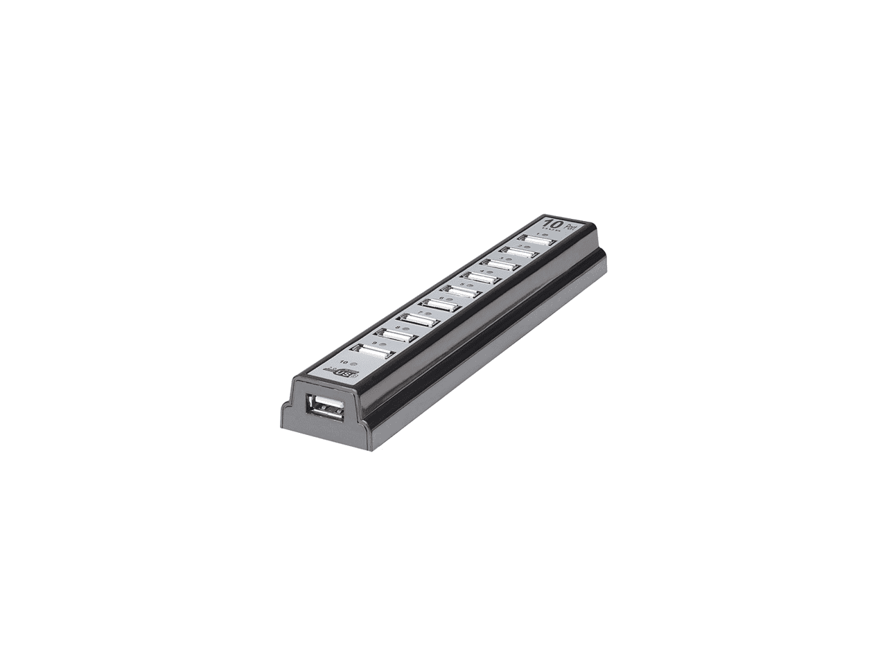 Manhattan 161572 10-Port Hi-Speed Usb 2.0 Desktop Hub