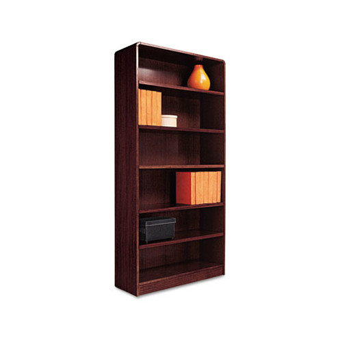 ALERA ALEBCR67236MC Bookcase,Rad Corner,6Shelf,36x72