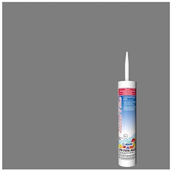 Mapei Mapesil T Plus 19 Pearl Gray Silicone Sealant 10.1 oz