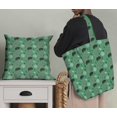 thumbnail image 5 of Soimoi Green Poly Georgette Fabric Wild Life Animal Printed Fabric 1 Yard 42 Inch Wide, 5 of 5