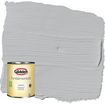 Glidden Fundamentals Whirlwind / Gray Flat Interior Paint, 1 Quart