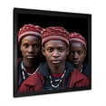 thumbnail image 2 of Designart "Essence of African Warrior Tribe I" People Framed Wall Art Decor - Global Brown African Tribal Entryway Framed Wall Art, 2 of 6