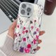 thumbnail image 1 of For iPhone 16 Pro Max Case Electroplated IMD TPU PC Phone Back Cover with Glass Lens Film - FL12, 1 of 5
