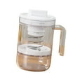 thumbnail image 1 of Colador de yogur griego con tapa, separador de suero para leche, zumo, utensilios de cocina, reutilizable, capacidad de 450 g, filtro de zumo, filtro blanco, 1 of 9