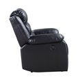 thumbnail image 2 of 39"L X 38"D X 41"H Power Recliner, Beige/Black PU, 2 of 5