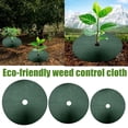 thumbnail image 4 of Weed Barrier Landscape Fabric Heavy Duty,NonWoven Tree Mulch Reusable Tree Protector Weed Barrier Mat,Ground Cover Weed Block Gardening Mat,Weed Control Garden Cloth for Driveway, 4 of 8