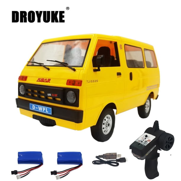 D42 1/10 2.4G RC Car 2WD Simulation Drift Truck LED Remote Minivan Car For 1 10 For Boys Kids Gifts RC Toys heqiyong toy