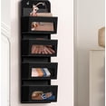 thumbnail image 4 of Organizador colgante para artículos de hogar sencillos, 4 bolsillos transparentes para ventanas, 4 of 8
