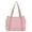 Pink, variant on Women Solid Color Shoulder Tote Bag Simple Lightweight Mommy Handbag for Daily use Shopping, Black