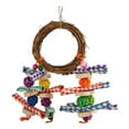 thumbnail image 4 of Rattan Bamboo Toy,  Chewing Hanging Toy Creating Fun Exercise Birds Safe Materials  For Cockatiel For Small Birds, 4 of 8