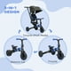 thumbnail image 3 of Qaba 3-in-1 Toddler Trike, Push Tricycle, & Balance Bike with Adjustable Settings, Toddler Push Bike, Baby Bike with Shady Canopy, Ages 1.5-4, Blue, 3 of 5