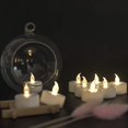 thumbnail image 2 of JUNPEI Luces de té con pilas: luces de té realistas, velas parpadeantes, regalo de vacaciones, adecuado para bodas, fiestas, festivales, celebraciones de larga duración (paquete de 100 blanco cálido), 2 of 5