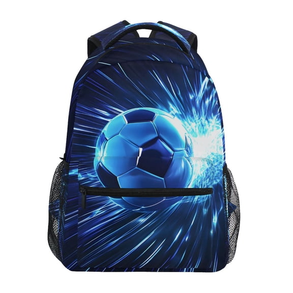 ALAZA Soccer Ball Pattern School Backpack Elementary Stylish Bookbag Laptop Bags Travel Daypack