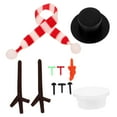 thumbnail image 5 of ULTNICE Snowman Decoration Kit Mini Snowman Making Kit Cloth Christmas Theme Crafting 1 Set, 5 of 8