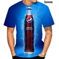 thumbnail image 1 of Camiseta De Moda Impresión 3D Pepsi Cool Camisetas Para Hombres/Mujeres Divertidas Streetwear Verano Casual Tops, 1 of 4