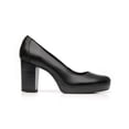 thumbnail image 3 of Zapatilla de Piel Negro Con Plataforma Flexi Mujer Formal 105801 negro 25.5 Flexi 105801, 3 of 5