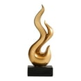 thumbnail image 4 of WLPZXP Modern Flame Statue Aesthetic Gift Abstract Sculpture for Bedroom Gold, 4 of 9