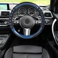 thumbnail image 2 of Volante Cubierta Antideslizante Cuero 15 Pulgadas Negro Azul para Coche Unique Bargains Cubierta del volante del coche, 2 of 4