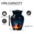 thumbnail image 2 of Yatskia Night Campfire Small Memorial Urns for Human Ashes Adult Brother and Sister, Mini Cremation Keepsake Urn for Ashes Adult Male, (Classic Pack of 1, 3 Inch), 2 of 8