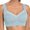 A-Light Blue126, variant on Women Seamless Wide Strap Wireless Support Bra Bralette Push Up Brassiere Mesh Splice Soft Padded Invisible Sleep Bras