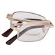 thumbnail image 3 of Stainless Steel Anti Slip Folding Reading Glasses Men Portable Eyewear Glasses for Elderly(+150 ), 3 of 5