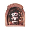 thumbnail image 2 of Decoraciones navideñas, adornos navideños, imán de nevera de madera con forma de agujero de ratón, decoración navideña, pegatina magnética para nevera, decoración festiva para el hogar, mini adorno de, 2 of 6