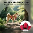 thumbnail image 5 of Plutus Pet Adjustable No Pull Dog Harness with Leather Accents, Heavy Duty Reflective Nylon, Red, M (18 to 24 Chest Size), 5 of 8