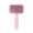 Pink, variant on KQJQS Self-Cleaning Dog & Cat Grooming Brush – Exfoliating Shedding Comb with Stainless Steel Pins, Ergonomic ABS Handle