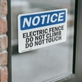 thumbnail image 4 of (2 Pack) Electric Fence Do Not Climb Do Not Touch OSHA Notice Sign, 4 of 7