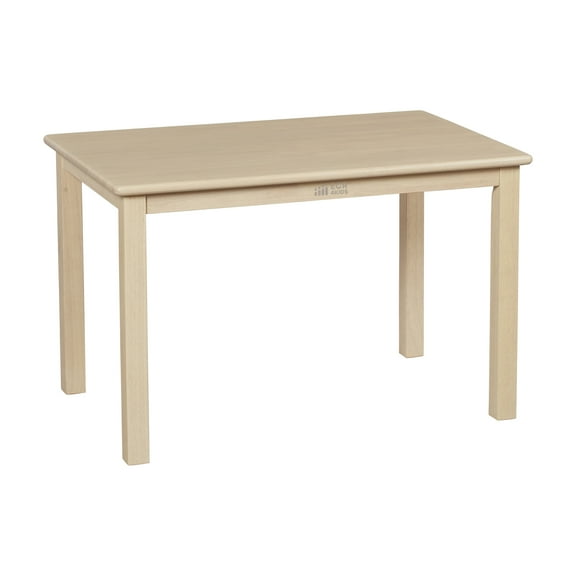 ECR4Kids 24in x 36in Rectangular Hardwood Table with 22in Legs, Kids Furniture, Antique White