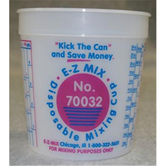 Disposable Mixing Cups - 100 One Quart Cups