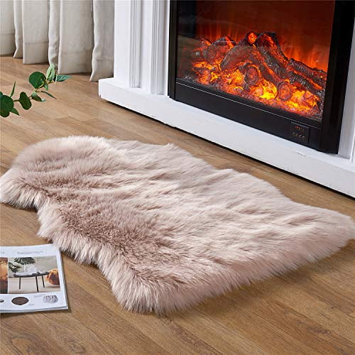 Details about   Soft Fluffy Faux Fur Rug Vanity Chair Stool Seat Pad Area Decor Floor Mat Carpet 