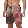 thumbnail image 1 of Fotbe Haired White Horse Traje de Baño para Hombre – Shorts de Natación de Secado Rápido con Forro y Bolsillos-Medium, 1 of 6
