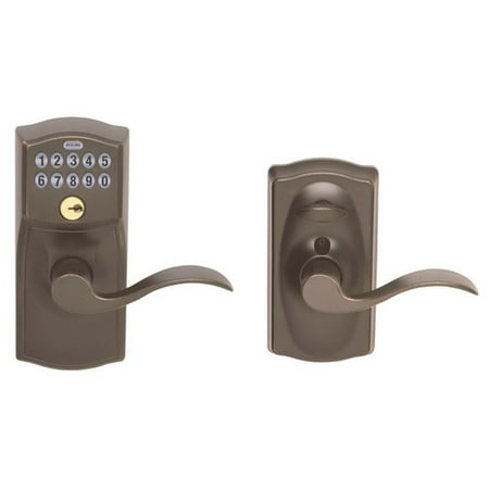 Schlage FE595VCAM716ACC Aged Bronze Accent Entry Lever Keypad Lock