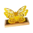 thumbnail image 4 of CoudarTitie Butterfly Napkin Holder for Table Countertop Organizer Freestanding Metal Tissue Gold, 4 of 9