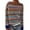 Multicolor, variant on TQWQT Women's Christmas Knit Striped Sweater Plus Size Fair Isle Sweatshirt Crew Neck Long Sleeve Cute Striped Sweaters Anthropologie Clothes Rainbow 4XL