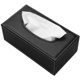 thumbnail image 1 of (Negro) Caja de pañuelos de cuero, cubierta de caja de pañuelos de papel rectangular, soporte organizador de servilletas, sala de almacenamiento para el hogar, oficina, decoración del coche, 1 of 5