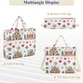 thumbnail image 6 of FORMRS Womens Corduroy Tote Bag Crossbody Shoulder Handbag with Pocket, Brown Nordic Christmas, 6 of 7