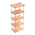 thumbnail image 3 of TISHITA 1/6 Bookshelf Simulation Metal Frame Multilayer Scene Layout Props Gifts 5 Tier Short, 3 of 8