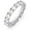 White Gold, variant on 14K Gold Densely Set Moissanite Ring, 4mm Round Single-Row Ring, A Simplistic Yet Elegant Token for Memorable Moments,Fathers Day for Dad