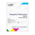 thumbnail image 1 of Sitagliptina / Metformina Camber 50 mg / 850 mg con 56 tabletas, 1 of 4
