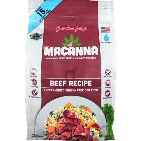 UPC: 0884308720231 | Grandma Lucy s Macanna Grain-Free Beef Freeze Dried Dog Food 3 Lb