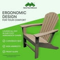 thumbnail image 2 of NewTechWood Atlantic Classic Curveback Antique Plastic Outdoor Patio Adirondack Chair, 2 of 5
