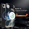 thumbnail image 3 of Magnetic Case for iPhone 17 Air, Compatible with Magsafe PC Hard Shell Silicone Inner Bumper Anti-Scratch Full-Body Cover Shockproof Slim Design Stars and Moons, 3 of 5