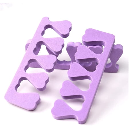 pblengraws 50 pcs Soft Foam Sponge Toe Separators Finger Separators Dividers Nail Art Manicure Pedicure Tools Finger Toe Utensils (Size : Purple)