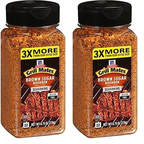 Mccormick Grill Mates Brown Sugar Bourbon Seasoning, 9.75 Oz (Pack Of 2)