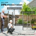 thumbnail image 4 of Outsunny 7.5' x 6.5' Outdoor Storage Shed with Double Doors, Light Grey, 4 of 10