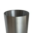 thumbnail image 4 of (2 pack) Mainstays Brushed Nickel Metal Bathroom Wastebasket, 2.2 gal, 4 of 6